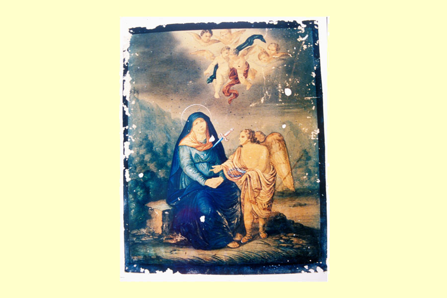 Madonna Addolorata
<br>Stampa, tempera su carta, sec. XVIII
foto 1